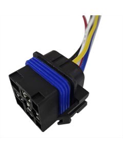 Skirted Automovie Relay Connector prewired with 14 cm 3x 14 gauge and 2x 16 gauge wire