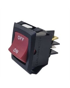 Double Pole Mains On/Off Switch Illuminated 250Vac Red 
