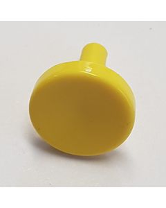 Button round Yellow 18mm diameter