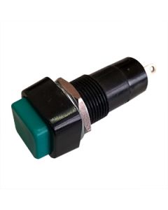 Pushbutton Off-On Maintained Green Solder Terms 